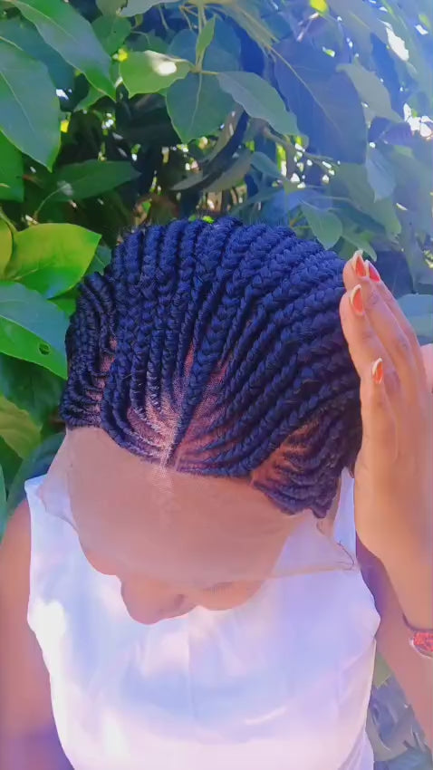 Zuri Feed-In Frontal braided wig