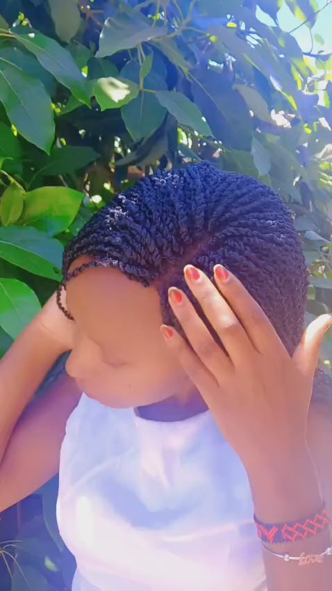 Long Curly Braided Wig