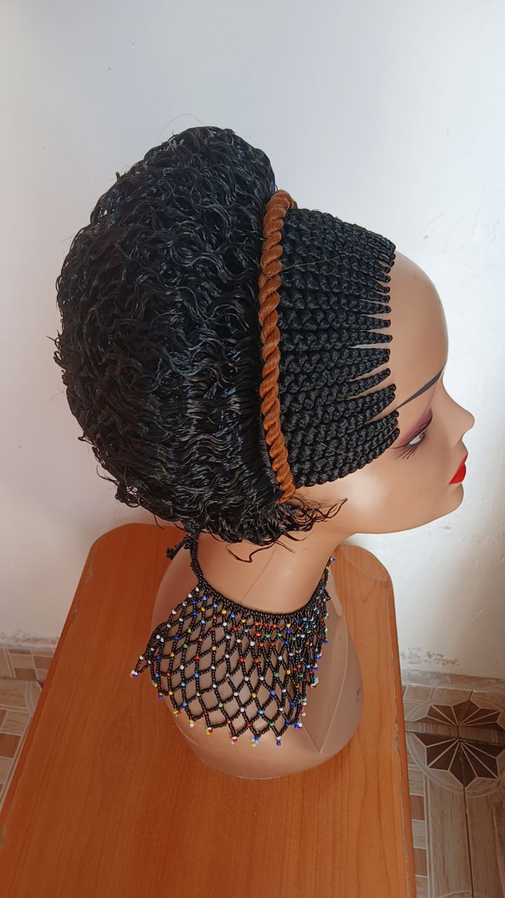 Lollipop Braided Wig — Caramel Accent