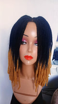Spring Twist Bob Wig — Two-Tone Black &amp; Ginger Ombré