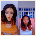 Full Lace Twisted Pony Tail Wig — Two-Tone Copper Ombré